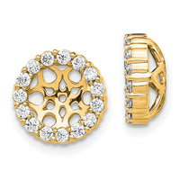 14k Diamond Earring Jackets-EJM5304-050-YA