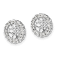 14k White Gold Diamond Earring Jackets-EJM5304-075-WA