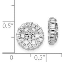 14k White Gold Diamond Earring Jackets-EJM5304-075-WA