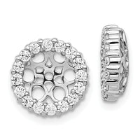14k White Gold Diamond Earring Jackets-EJM5304-075-WA
