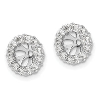 14k White Gold Diamond Earring Jackets-EJM5308-075-WA