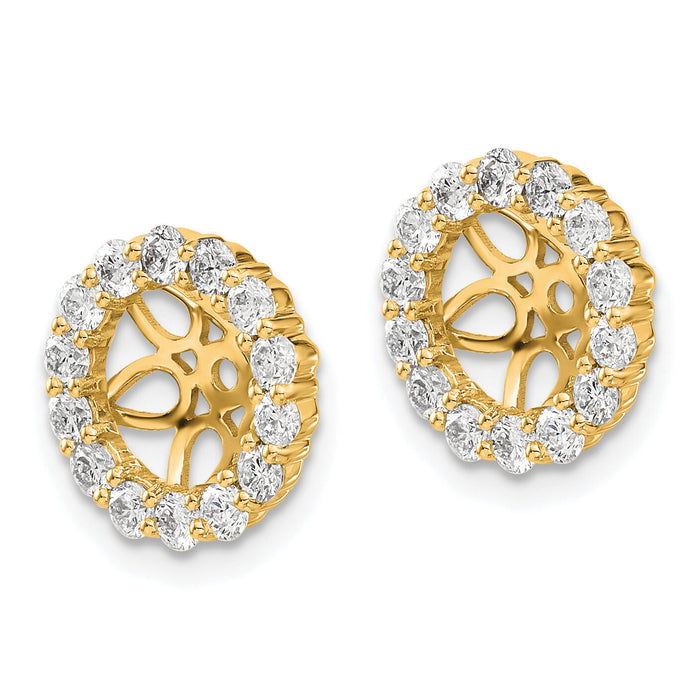 14k Diamond Earring Jackets-EJM5309-100-YA