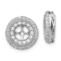 14k White Gold Fancy Diamond Earring Jackets-EJM5311-100-WA