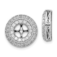 14k White Gold Fancy Diamond Earring Jackets-EJM5311-150-WA