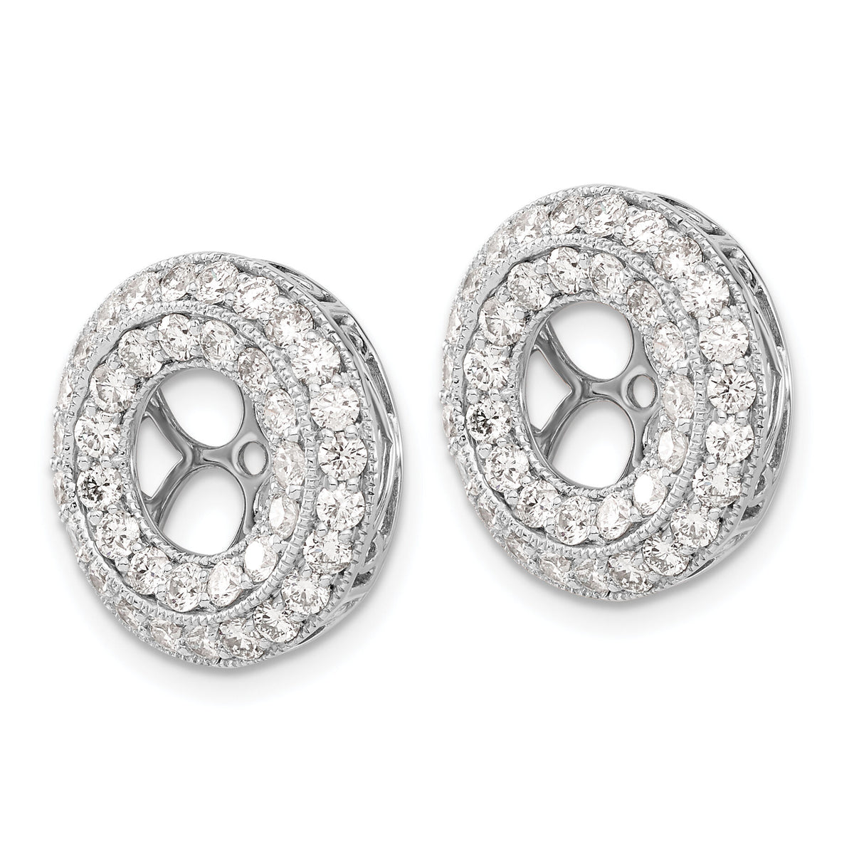14k White Gold Fancy Diamond Earring Jackets-EJM5311-200-WA