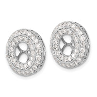 14k White Gold Fancy Diamond Earring Jackets-EJM5311-200-WA