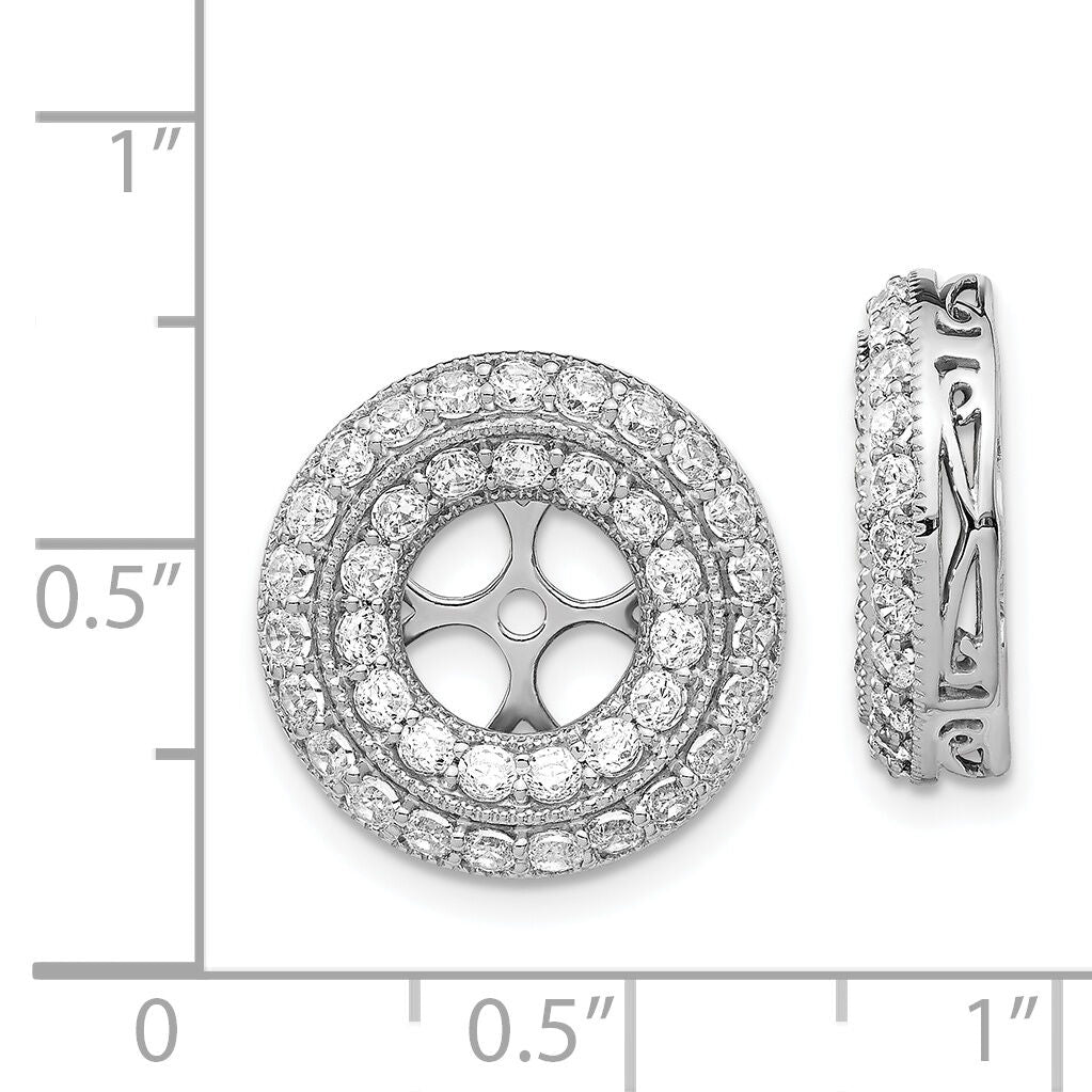14k White Gold Fancy Diamond Earring Jackets-EJM5311-200-WA