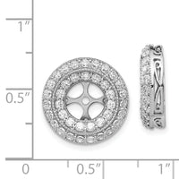 14k White Gold Fancy Diamond Earring Jackets-EJM5311-200-WA