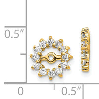 14k AA Diamond Earring Jacket-EJM5323-050-YA