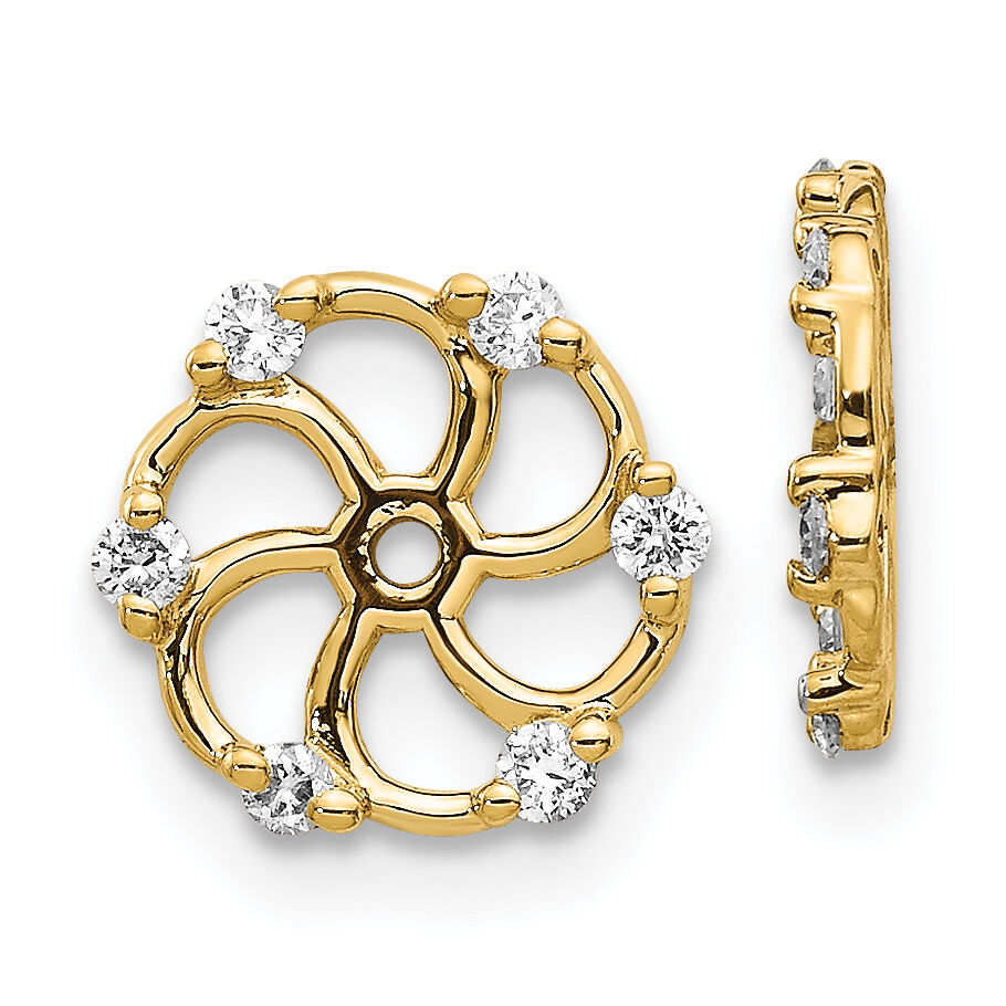 14k AA Diamond Earring Jacket-EJM5328-020-YA