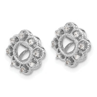 14k White Gold Fancy Diamond Earring Jackets-EJM5329-010-WA