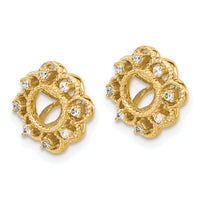 14k Fancy Diamond Earring Jackets-EJM5329-010-YA