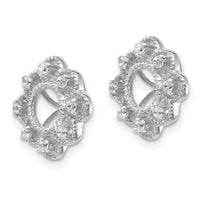 14k White Gold Fancy Diamond Earring Jackets-EJM5329-025-WA