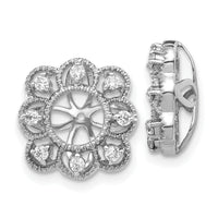 14k White Gold Fancy Diamond Earring Jackets-EJM5329-025-WA