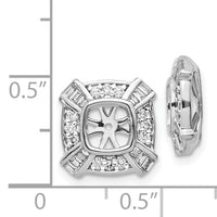 14k White Gold Fancy Diamond Earring Jackets-EJM5331-050-WA