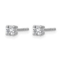 14kw 1/3 ctw Cert Lab Grown Dia VS/SI+ G+ Round 4 Prong Hvy Wt Earring-EM1006-033C-WLG