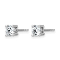 14kw 3/4 ctw Cert Lab Grown Dia VS/SI+ G+ Round 4 Prong Hvy Wt Earring-EM1006-075C-WLG