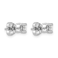 14kw 3/4 ctw Cert Lab Grown Dia VS/SI+ G+ Round 4 Prong Hvy Wt Earring-EM1006-075C-WLG