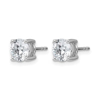 14kw 2 ctw Cert Lab Grown Dia VS/SI+ G+ Round 4 Prong Hvy Wt Earring-EM1006-200C-WLG