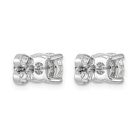 14kw 2 ctw Cert Lab Grown Dia VS/SI+ G+ Round 4 Prong Hvy Wt Earring-EM1006-200C-WLG