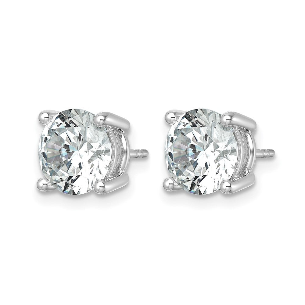 14kw 6 ctw Cert Lab Grown Dia VS/SI+ G+ Round 4 Prong Hvy Wt Earring-EM1006-600C-WLG