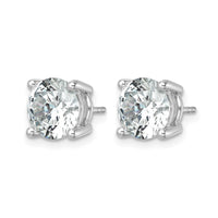 14kw 6 ctw Cert Lab Grown Dia VS/SI+ G+ Round 4 Prong Hvy Wt Earring-EM1006-600C-WLG