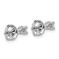 14kw 1/5 ctw Cert Lab Grown Dia VS+ F+ Round 4 Prong Hvy Wt ScrewBk Earring-EM1006S-020C-WLD
