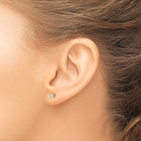 14ky 1/5 ctw Cert Lab Grown Dia VS+ F+ Round 4 Prong Hvy Wt ScrewBk Earring-EM1006S-020C-LD
