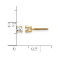 14ky 1/5 ctw Cert Lab Grwn Dia VS/SI+ G+ Round 4 Prg Hvy Wt ScrewBk Earring-EM1006S-020C-LG