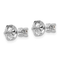 14kw 1/4 ctw Cert Lab Grown Dia VS+ F+ Round 4 Prong Hvy Wt ScrewBk Earring-EM1006S-025C-WLD