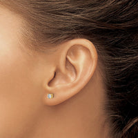 14ky 1/3 ctw Cert Lab Grwn Dia VS/SI+ G+ Round 4 Prg Hvy Wt ScrewBk Earring-EM1006S-033C-LG
