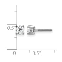 14kw 1/2 ctw Cert Lab Grwn Dia VS/SI+ G+ Round 4 Prg Hvy Wt ScrewBk Earring-EM1006S-050C-WLG