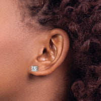 14kw 1 ctw Cert Lab Grwn Dia VS/SI+ G+ Round 4 Prong Hvy Wt ScrewBk Earring-EM1006S-100C-WLG