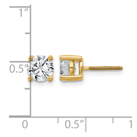 14ky 1 1/2 ctw Cert Lab Grwn Dia VS+ F+ Round 4 Prg Hvy Wt ScrewBk Earring-EM1006S-150C-LD