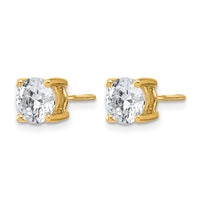 14ky 2 ctw Cert Lab Grwn Dia VS/SI+ G+ Round 4 Prong Hvy Wt ScrewBk Earring-EM1006S-200C-LG