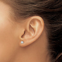 14kw 1/3 ctw Cert Lab Grown Dia VS+ F+ Round 3 Prong Hvy Wt Earring-EM1007-033C-WLD