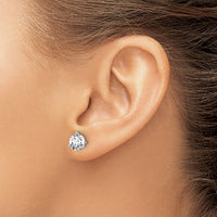 14kw 1 1/2 ctw Cert Lab Grown Dia VS+ F+ Round 3 Prong Hvy Wt Earring-EM1007-150C-WLD