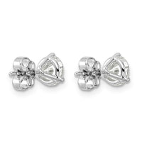 14kw 1 1/2 ctw Cert Lab Grown Dia VS+ F+ Round 3 Prong Hvy Wt Earring-EM1007-150C-WLD