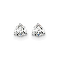 14kw 1/4 ctw Cert Lab Grwn Dia VS/SI+ G+ Round 3 Prg Hvy Wt ScrewBk Earring-EM1007S-025C-WLG