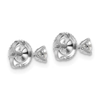 14kw 1/4 ctw Cert Lab Grwn Dia VS/SI+ G+ Round 3 Prg Hvy Wt ScrewBk Earring-EM1007S-025C-WLG