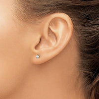 14ky 1/4 ctw Cert Lab Grown Dia VS+ F+ Round 3 Prong Hvy Wt ScrewBk Earring-EM1007S-025C-LD