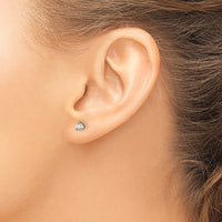 14ky 1/3 ctw Cert Lab Grwn Dia VS/SI+ G+ Round 3 Prg Hvy Wt ScrewBk Earring-EM1007S-033C-LG