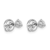 14kw 1/2 ctw Cert Lab Grwn Dia VS/SI+ G+ Round 3 Prg Hvy Wt ScrewBk Earring-EM1007S-050C-WLG