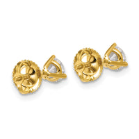 14ky 3/4 ctw Cert Lab Grwn Dia VS/SI+ G+ Round 3 Prg Hvy Wt ScrewBk Earring-EM1007S-075C-LG