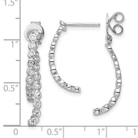14K White Gold Polished Diamond Front and Back Dangle Earrings-EM10171-038-WAA