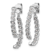 14K White Gold Polished Diamond Front and Back Dangle Earrings-EM10173-021-WAA