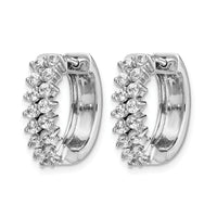 14k White Gold Diamond Hinged Hoop Earrings-EM3717-100-WA