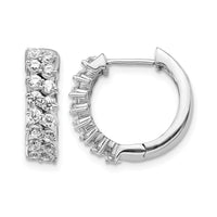 14k White Gold Diamond Hinged Hoop Earrings-EM3717-100-WA