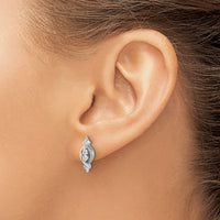 14k White Gold Diamond Fancy Earrings-EM3838-025-WA