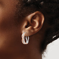 14k Rose and White Gold Diamond Fancy Earrings-EM3861-050-RWA